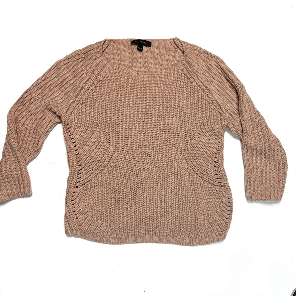 Women's Ann Taylor Tan Sweater